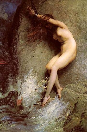 Gustave Dore Andromeda oil painting image
